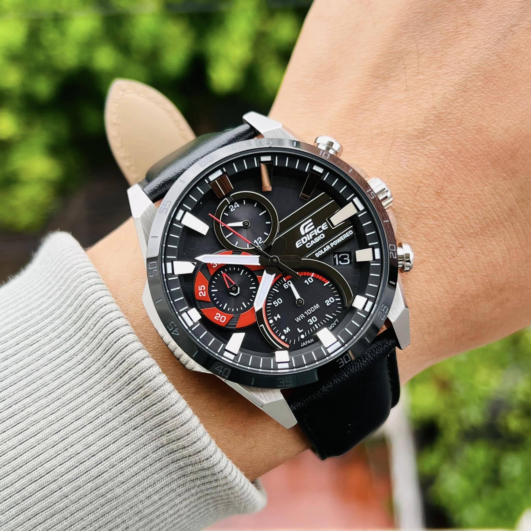 Đồng Hồ Nam Dây Da Casio Edifice EQS-940BL-1AVUDF Năng Lượng Mặt Trời | EQS-940BL-1A