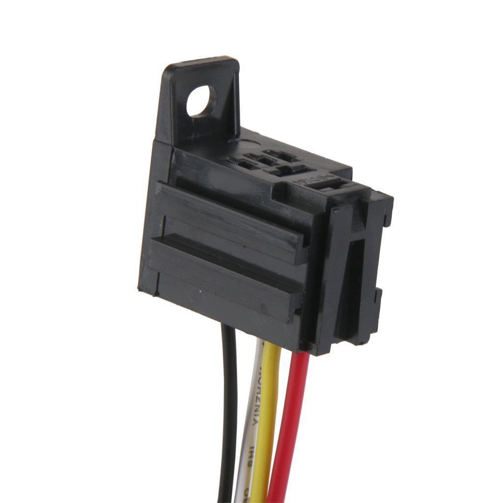 Car 12V 12 DC 30A AMP Relay Wiring Harness Socket 4Pin 4 Wire