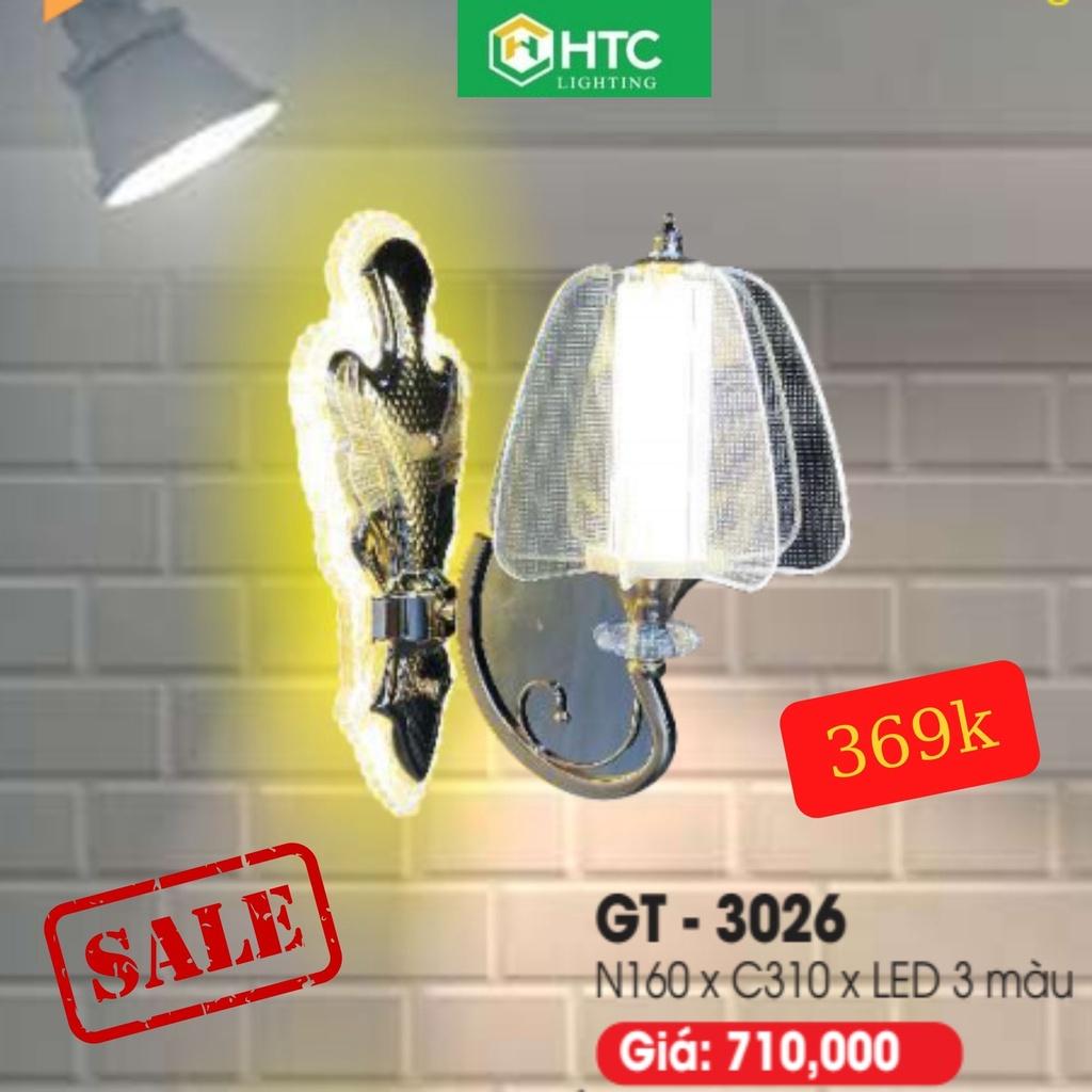 Đèn LED pha lê gắn tường trang trí cầu thang, hành lang, phòng ngủ sang trọng, hiện đại - LED 3 màu