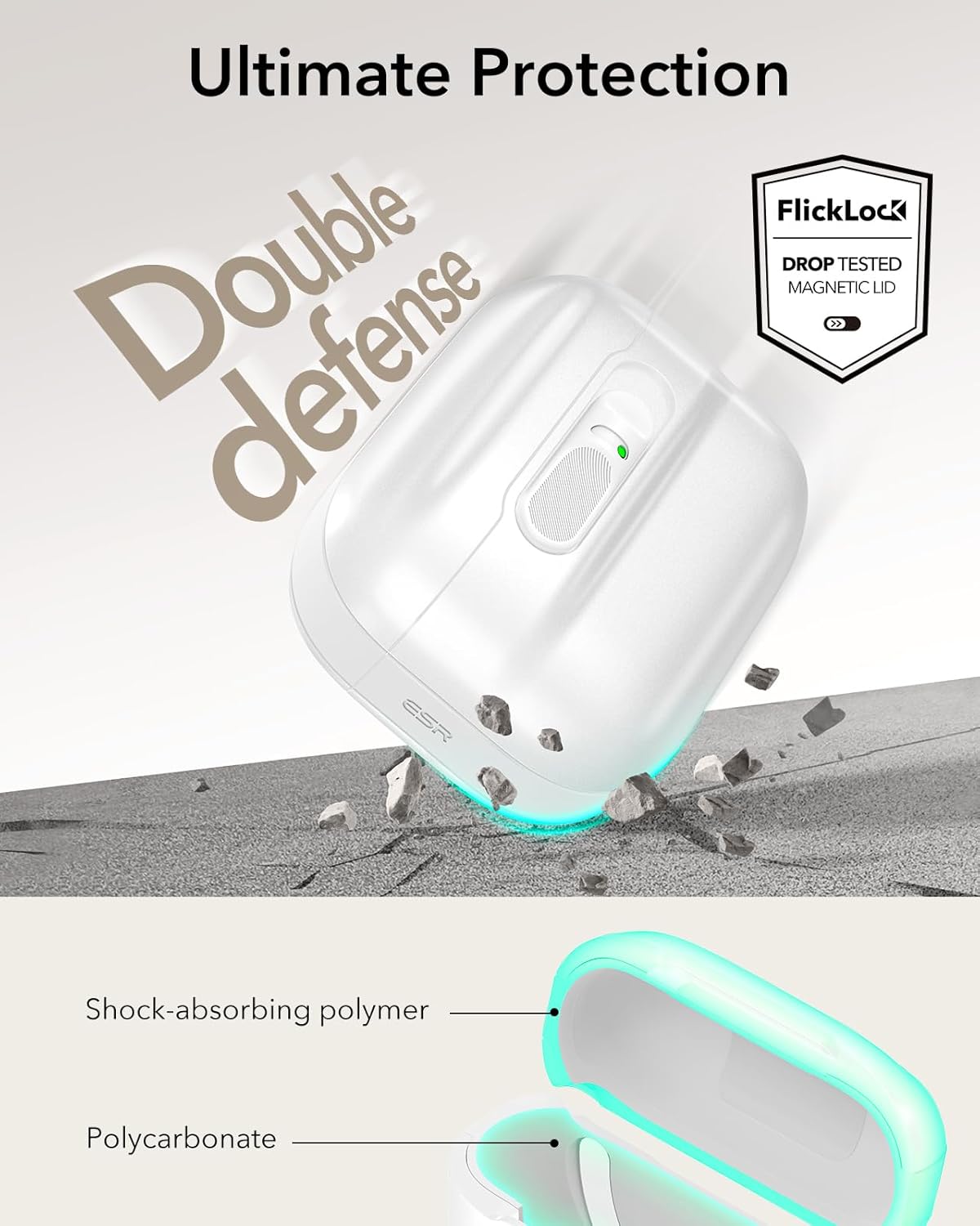 Bao Case ESR Pulse FlickLock Magnetic Case cho AirPods Pro 3 - Hàng Chính Hãng