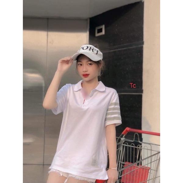 Áo polo cổ bẻ 4 sọc tay