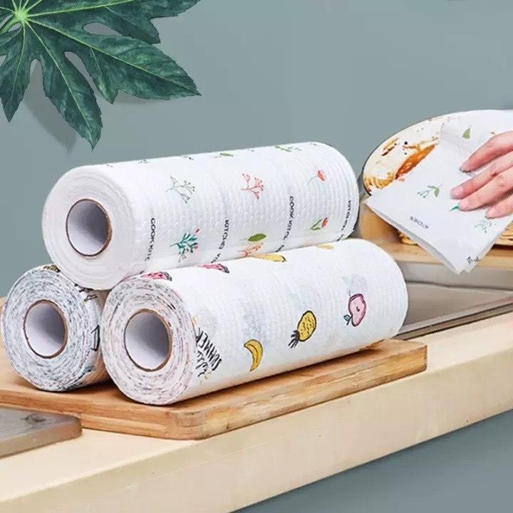 Cuộn Giấy Họa Tiết Đa Năng Thấm Hút Nhanh Chóng Chất Liệu An Toàn  Khổ 20cm