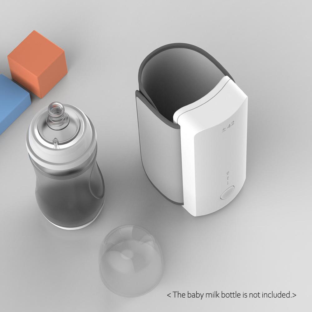 Portable Wireless Baby Bottle Warmer Travel Milk Heater Warmer for Breastmilk Formula Milk Bag Built-in Battery with USB