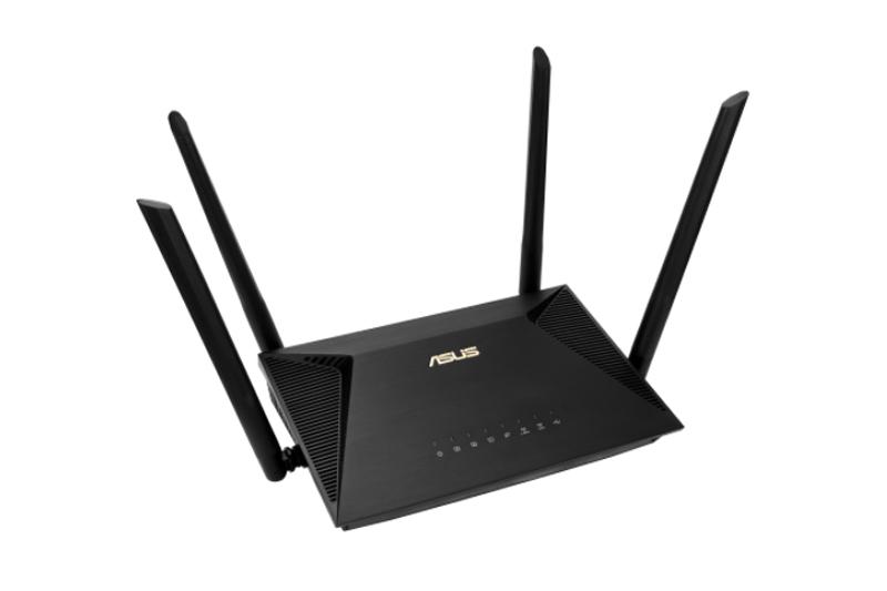 Bộ Phát Sóng Wifi Router Chuẩn Wifi 6 Băng Tần Kép Asus AX53U Đen - Hàng chính hãng