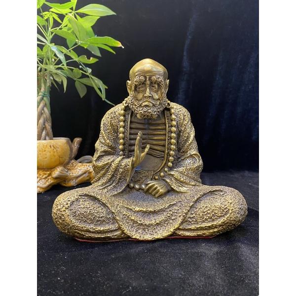 TƯỢNG ĐỒNG ĐẠT MA SƯ TỔ NGỒI
