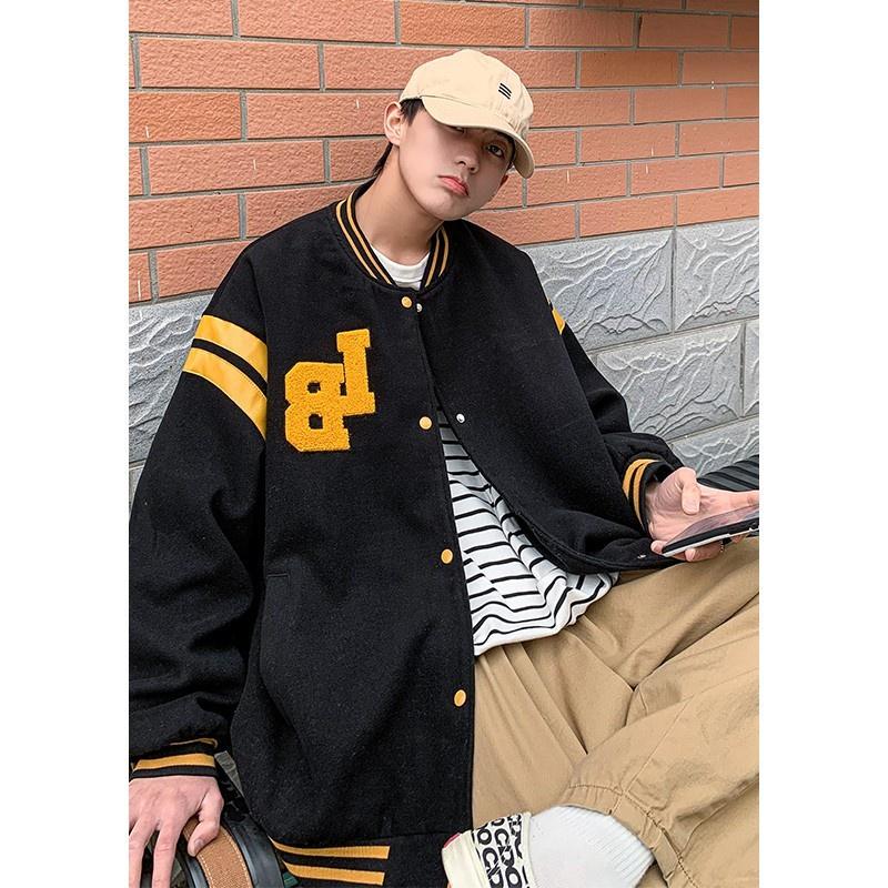 Áo bomber nam form rộng thời trang ulzzang hàn quốc, Áo bóng chày nam oversize thời trang unisex đi học đi chơi