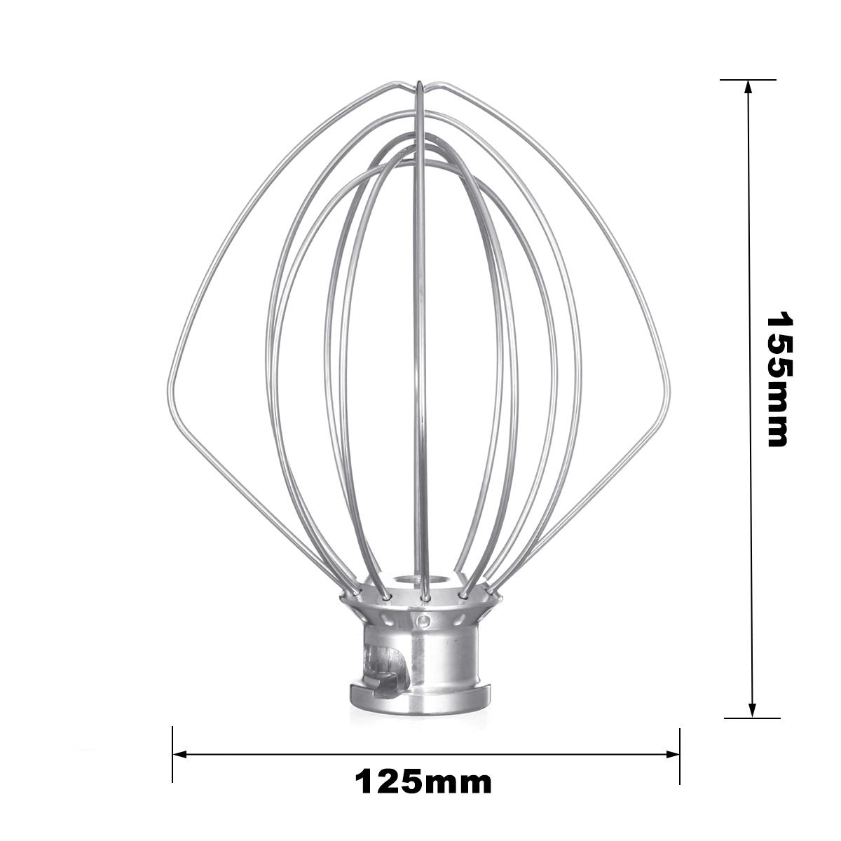 1 Chiếc Đồng Hồ Thép Không Gỉ Bóng Dây Roi Phối Đính Kèm Cho Kitchenaid K45WW 9704329 Bột Bánh Đánh Kem Trứng Dụng Cụ Nấu Ăn