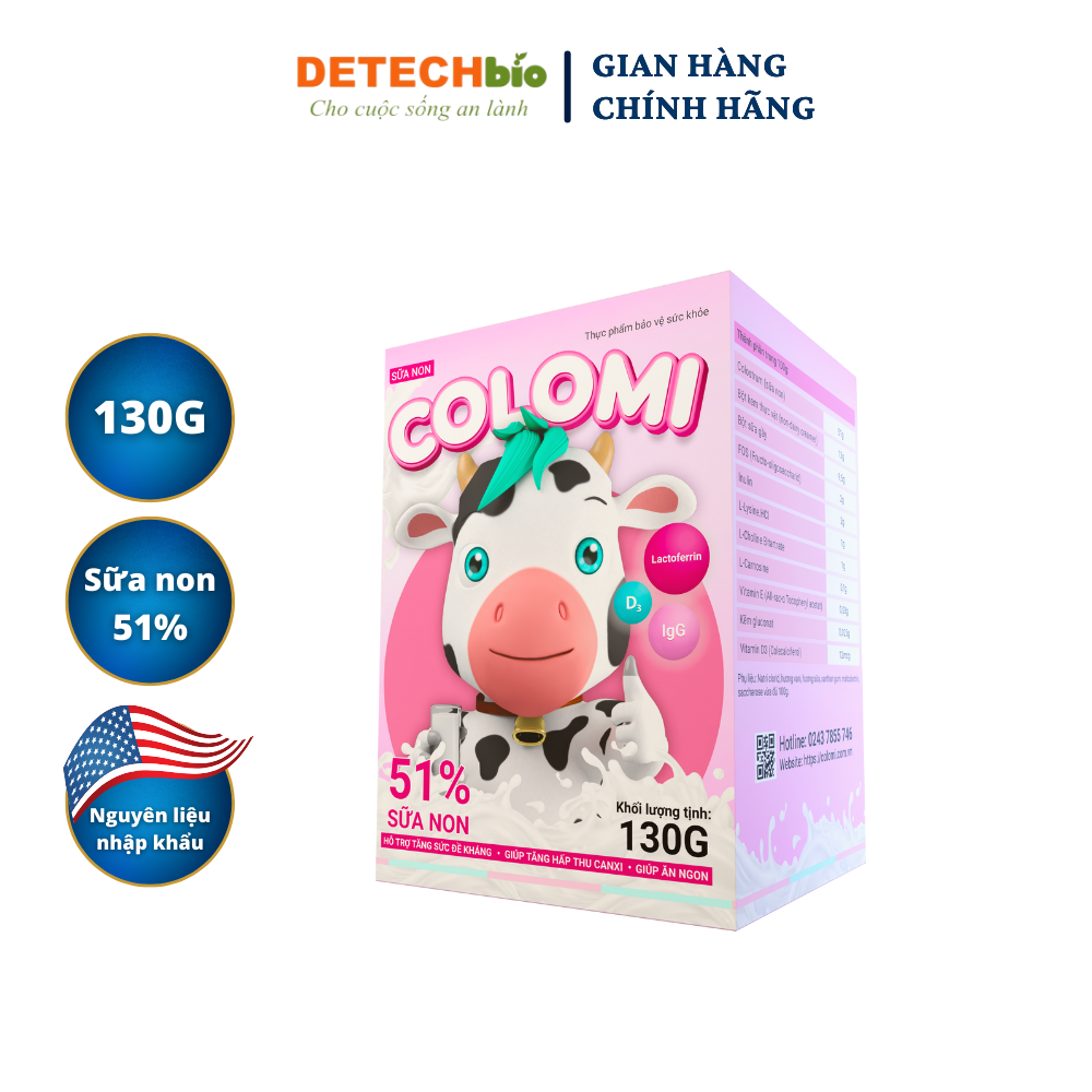 Combo 2 Sữa non COLOMI dành cho trẻ em (130g)