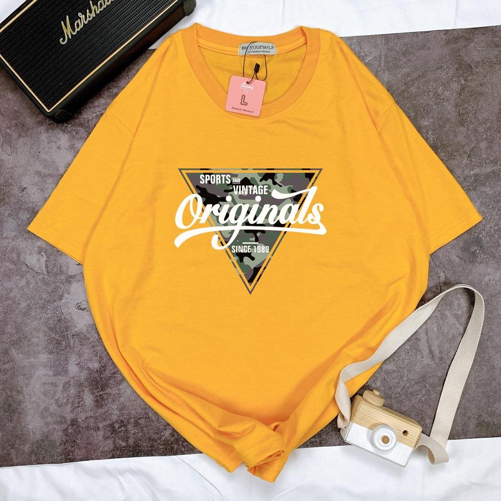 Áo thun tay ngắn unisex nam nữ size M L XL - TAM GIÁC ORIGINAL