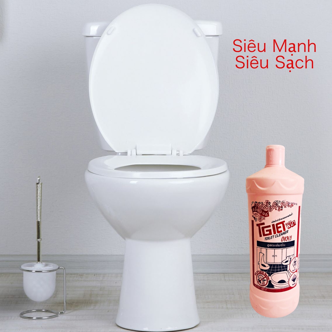 Nước tẩy toilet diệt khuẩn công nghệ Thái Lan - Dkay 960ml