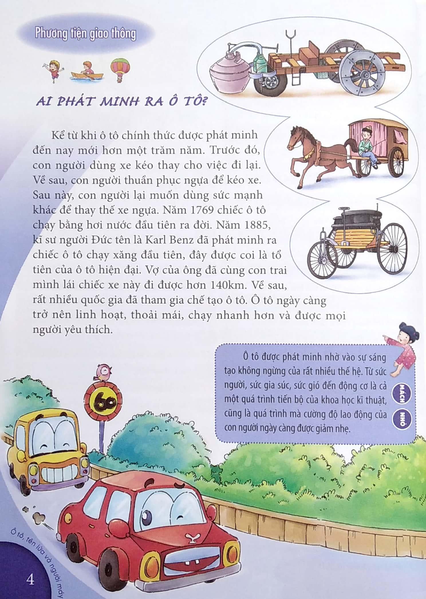 10 Vạn Câu Hỏi Vì Sao - Ô Tô, Tên Lửa Và Người Máy