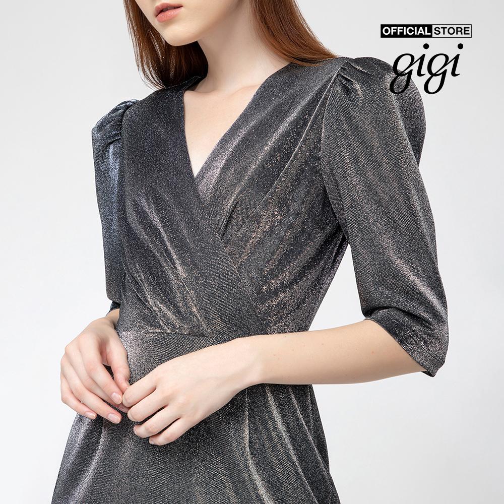 GIGI - Đầm mini cổ V tay lở Wrap Bust G2105202165H