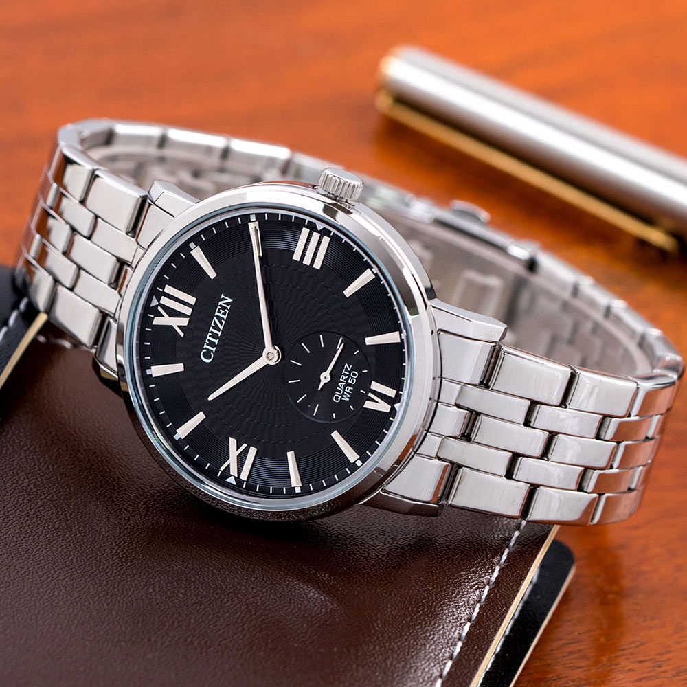 Đồng Hồ Nam Citizen Dây Thép Không Gỉ BE9170-72E - Mặt Đen