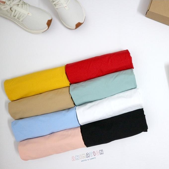 Áo Thun Trơn Unisex Chất Liệu Cotton 100% Thoáng Mát Cao Cấp