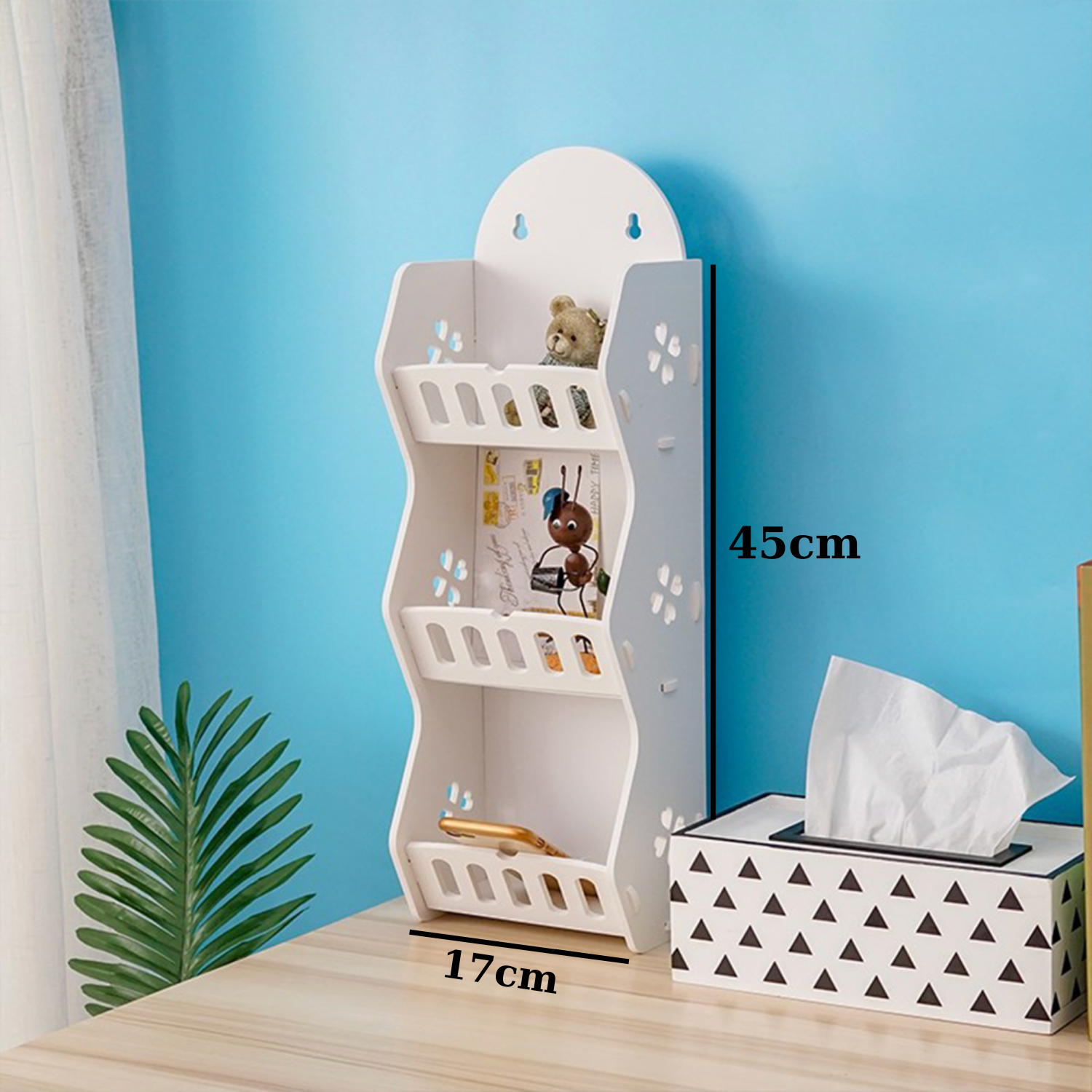 Kệ treo nhà tắm chống nước 45x10x17cm
