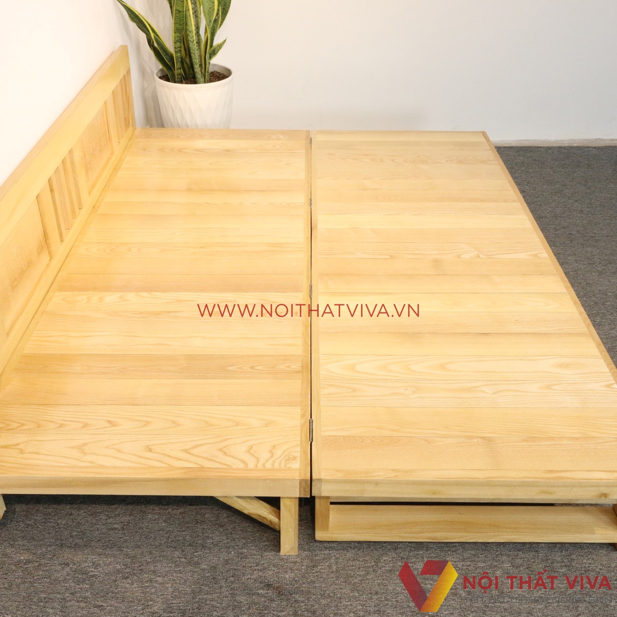 Ghế Gấp Trường Kỷ Gỗ Sồi Tự Nhiên Đẹp Giá Rẻ