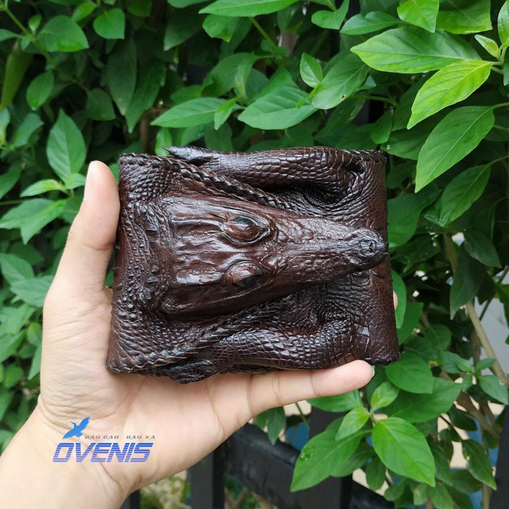 Ví Nguyên Con Cá Sấu Hàng Cao Cấp. Made by Ovenis