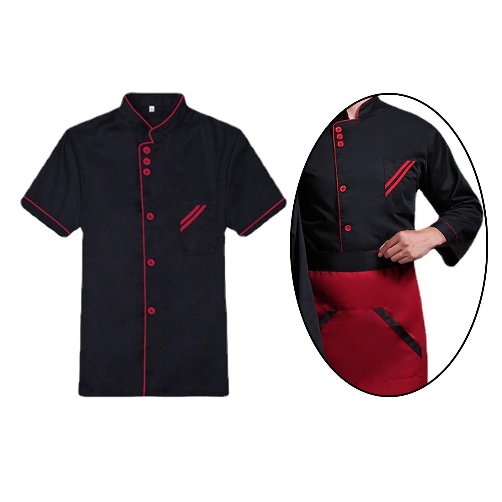 Chef Jacket Waiter Waitress Apparel Comfortable for