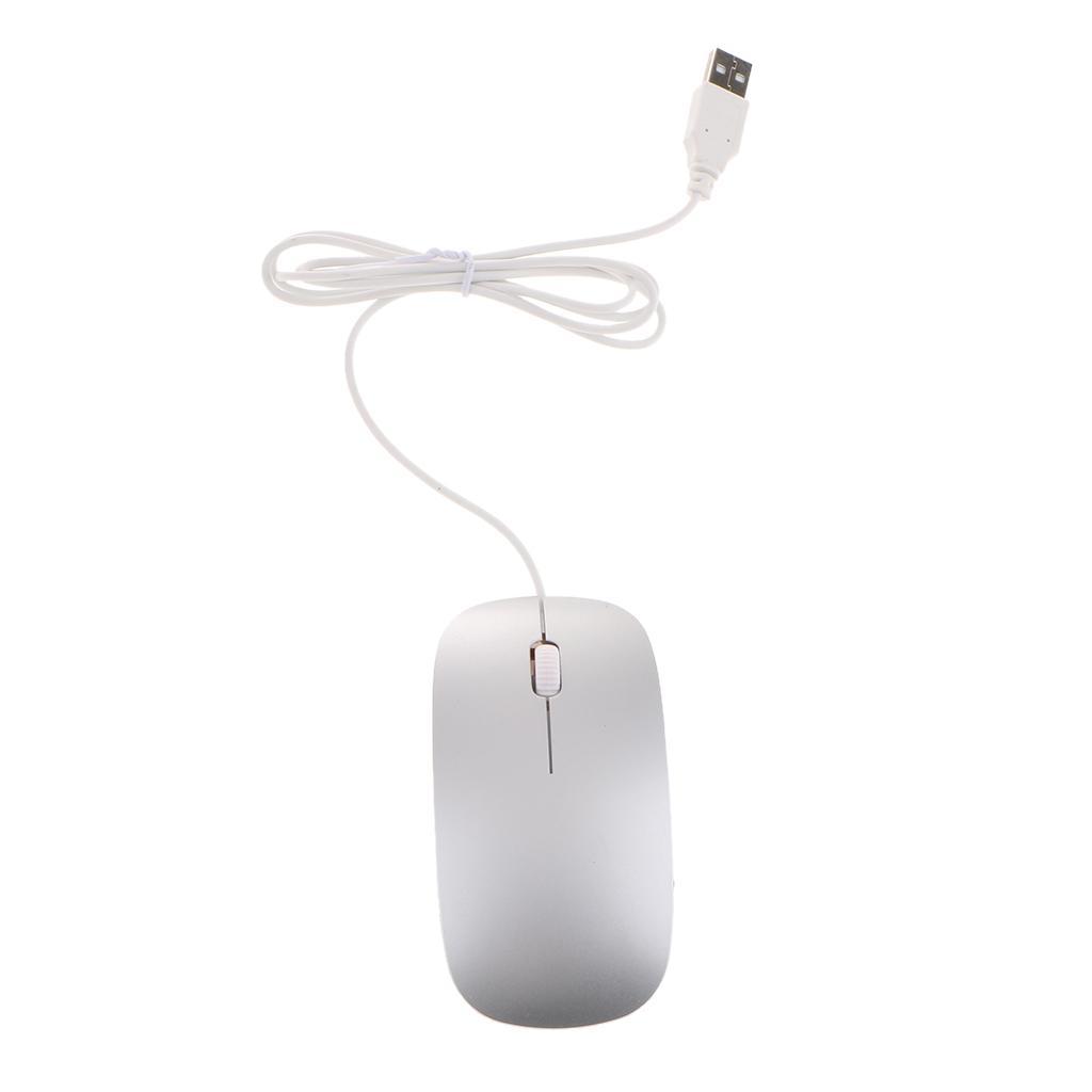 Thin Slim USB Optical Mouse for PC Laptop Windows -