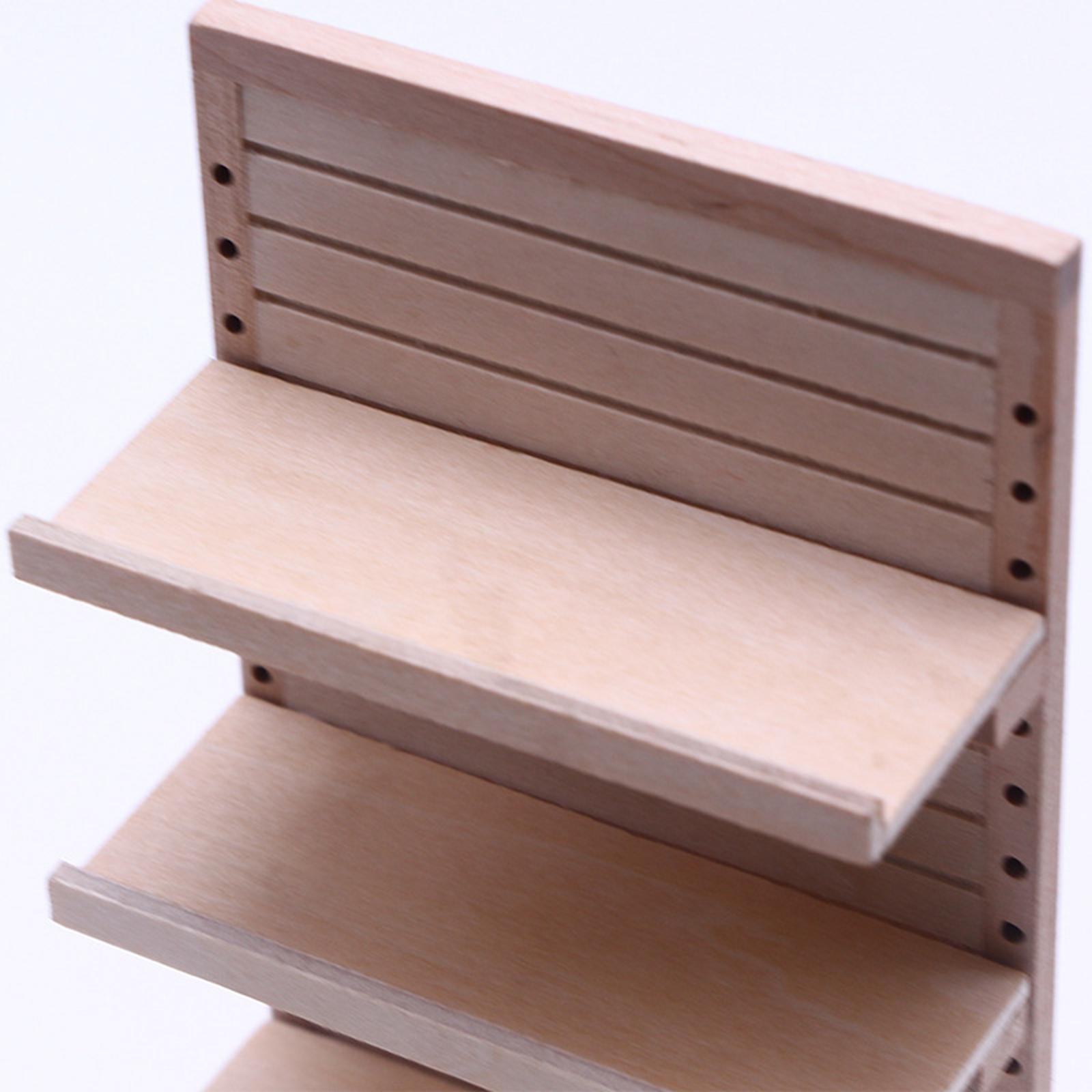 1:12 Dollhouse Display Mini Shelf Miniature Furniture Accessories Cabinet