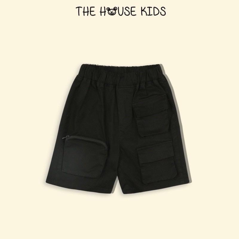 Quần Short Bé Trai Quần Thun Trẻ Em THE HOUSE KIDS Cao Cấp Túi Khoá