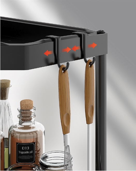Giá để Góc sắp xếp vật dụng nhà Bếp Intimate Steel Carbon 4 tầng