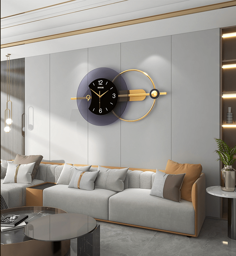 Đồng Hồ Treo Tường Kim Trôi Trang Trí Nội Thất Decor EA03 hiện đại cao cấp cỡ lớn phòng khách