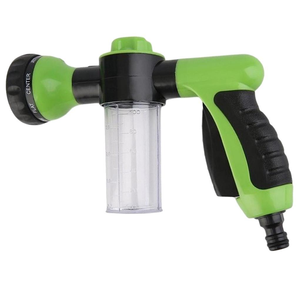 Multifunctional High Pressure Foam Water Sprayer - Garden Hose Nozzle Hand Sprayer, Heavy Duty 8 Pattern Watering Nozzle for Car Garden Pets Washing