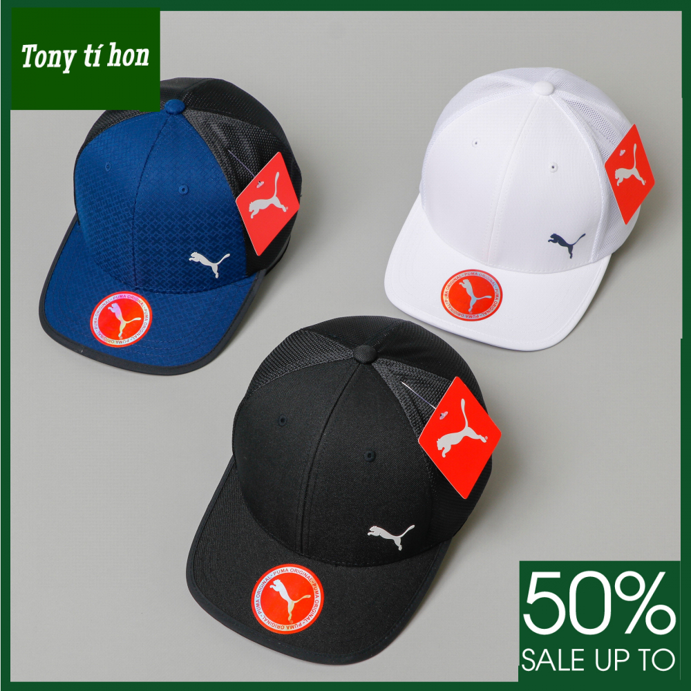 Tony tí hon_ tặng quà khi mua_ Mũ nón kết lưỡi trai PM nam nữ cao cấp, đẹp - màu xanh, đen, trắng