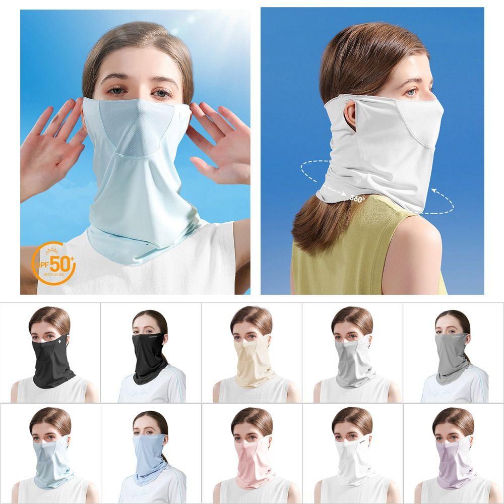 Khẩu trang băng lụa chống nắng cao cấp, khẩu trang nam nữ, chống tia UV, chống bụi, UPF50+, Hàng chính hãng