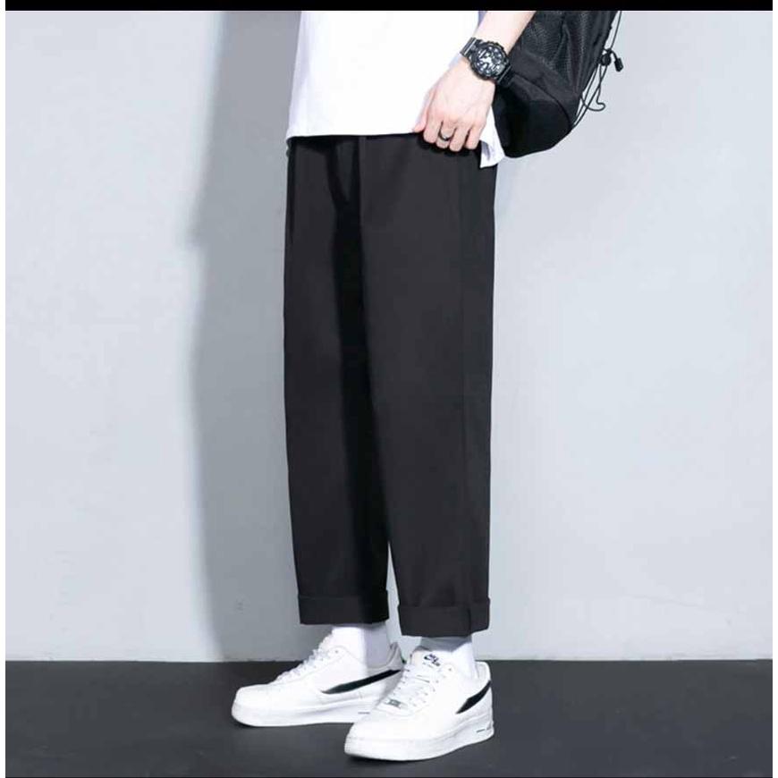 Quần Jogger Baggy Dáng Suông Dài - Chất Vải Kaki Kiểu Thể Thao UNISEX ba Màu Đen,xám,trắng. 03x