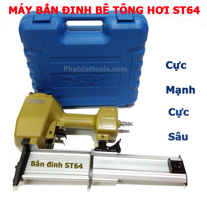 Súng bắn đinh bê tông dùng hơi ST64 - Bảo hành 6 tháng