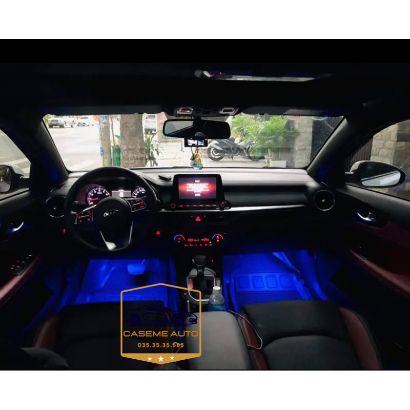 Đèn Led Gầm Nội Thất Ô Tô Nháy Theo Nhạc, Gồm 4 Thanh 22Cm 12 Bóng Led - Hàng Chính Hãng
