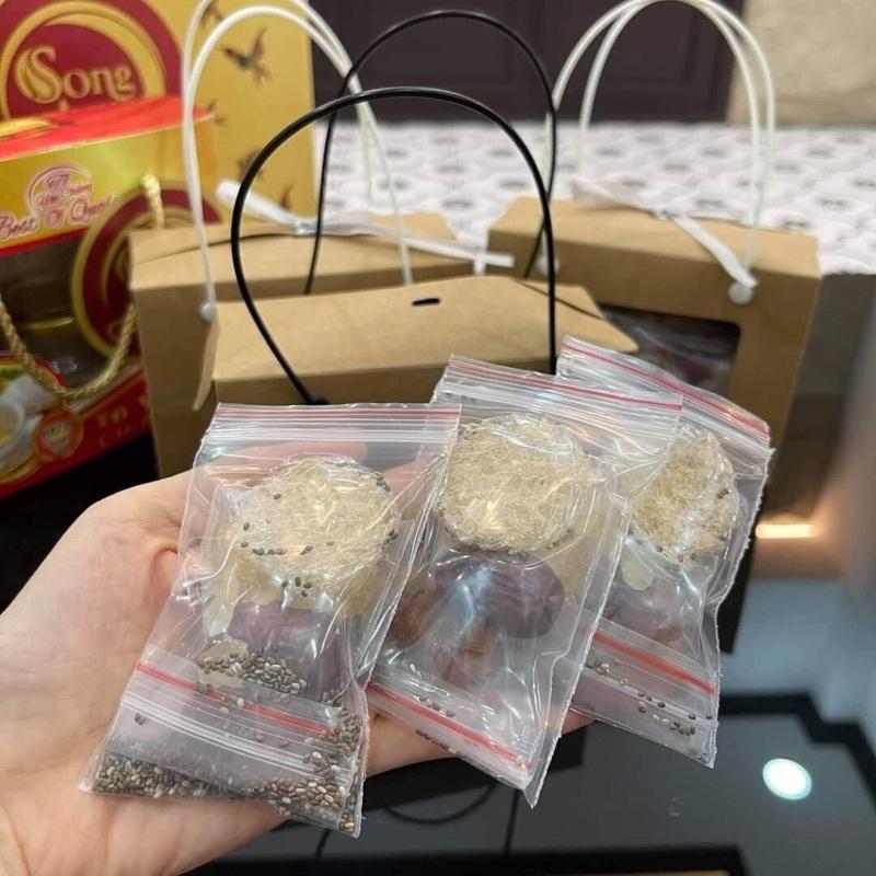 Đặc Sản Khánh Hoà - Set Yến Sào Nha Trang mini yến chưng táo đỏ đường phèn long nhãn hạt chia bổ dưỡng - 1 set