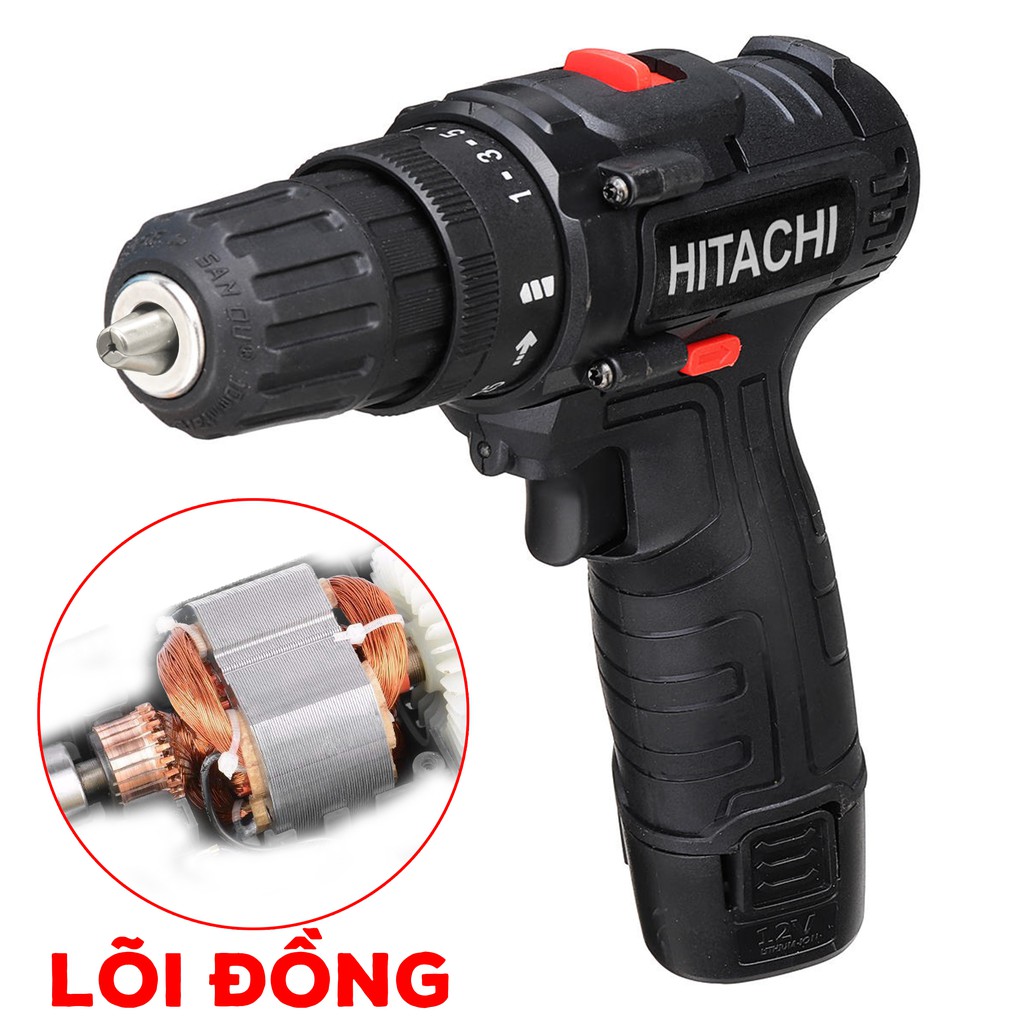 Máy Bắt Vít 12V .Khoan Pin 12V Hitachi Cao Cấp