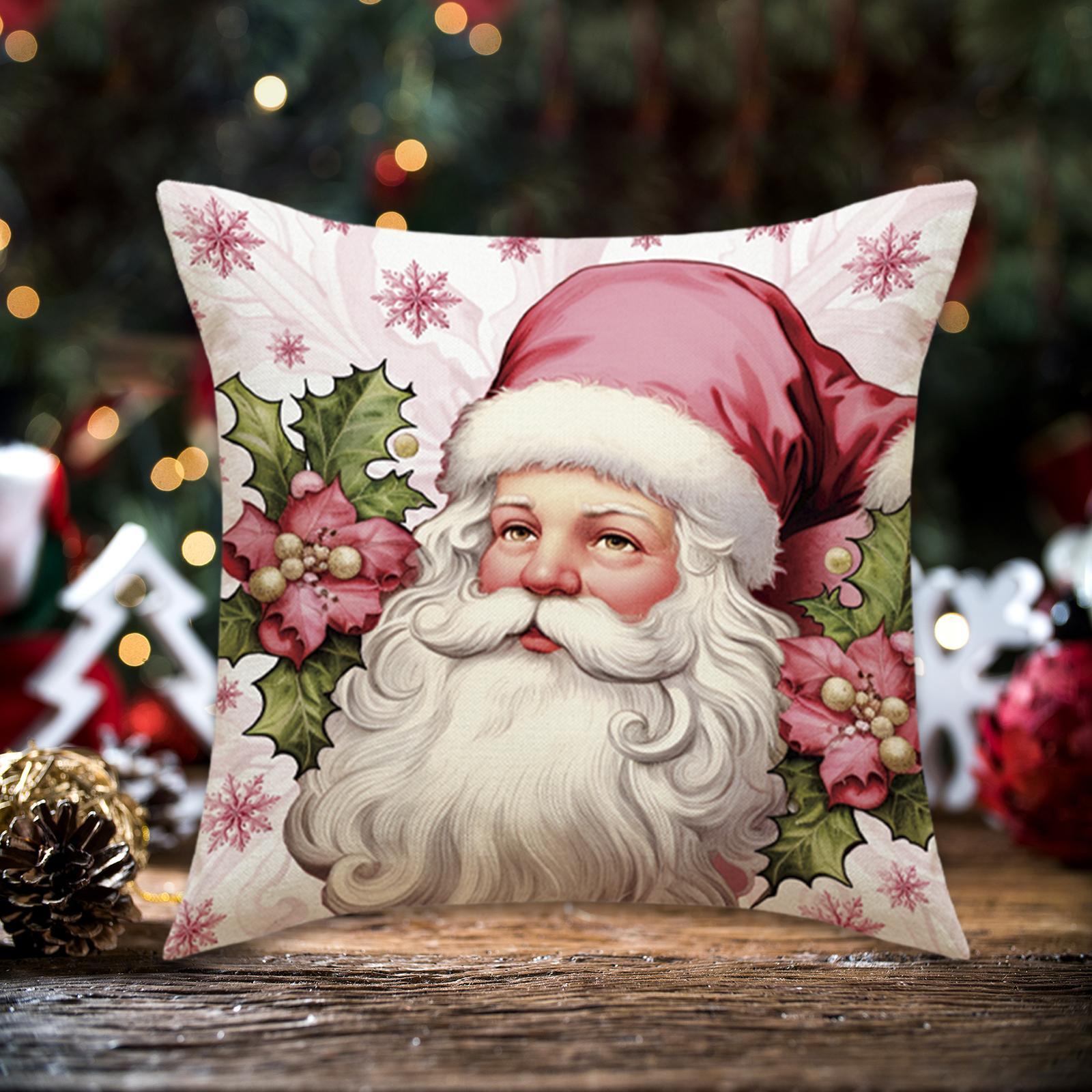Christmas Throw Pillow Covers Throw Pillows Cases for New Year Farmhouse Bed