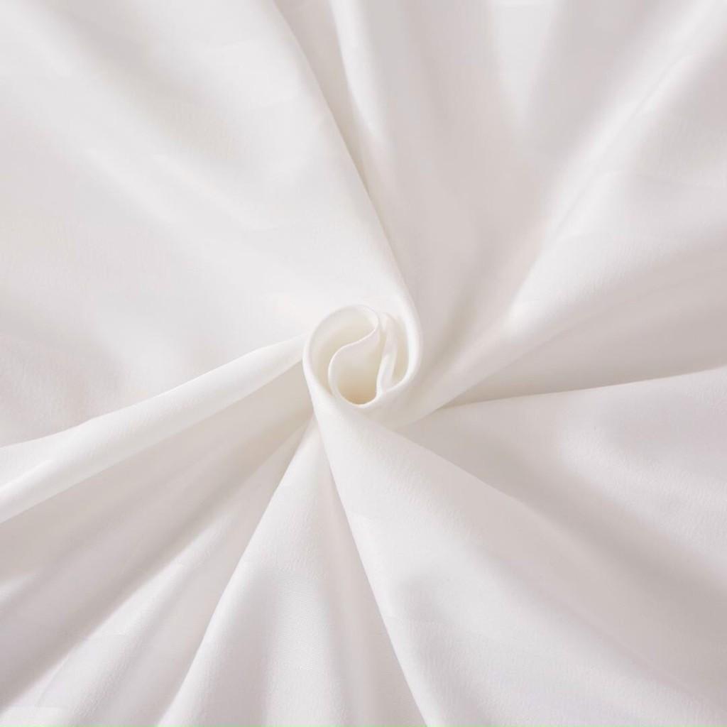 Bộ ga giường và vỏ gối Cotton 3F trắng tinh M2Tbedding ga gối nhập khẩu dành cho home stay khách sạn nhà nghỉ