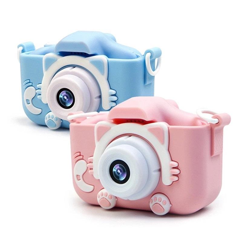 HD 1080P Trẻ Em Máy Ảnh Kỹ Thuật Số 20MP Trẻ Em Camera Sạc USB Tích Game Camera Chống Sốc Silicone Vỏ Bảo Vệ