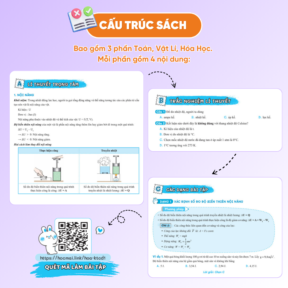 Lớp 12 Chương trình mới - Sách Học giỏi toàn diện Toán-Lí-Hóa, ôn thi tốt nghiệp THPT và ĐGNL 2026