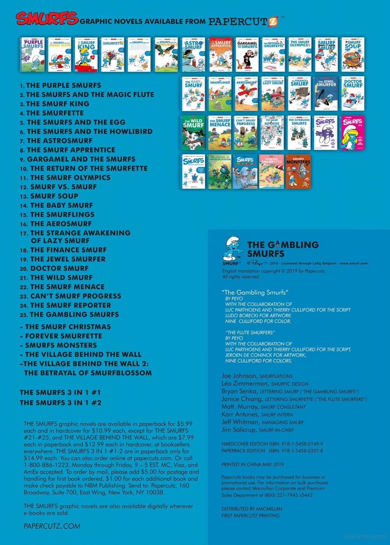 Sách ngoại văn: The Smurfs #25 - The Gambling Smurfs