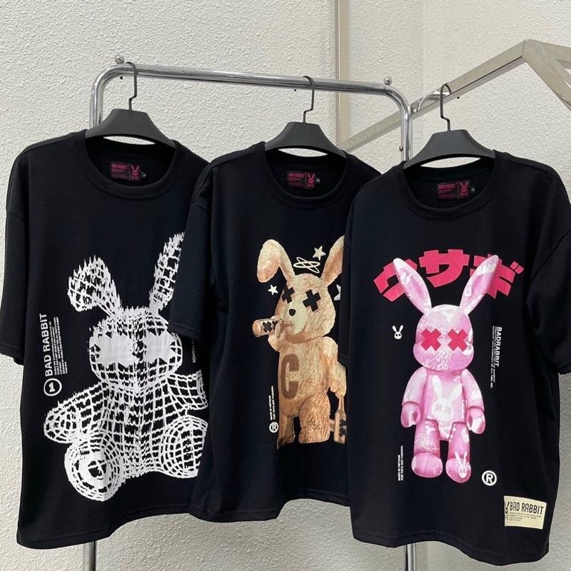 Áo Thun Tay Lỡ Unisex Bad Rabits SAY And DRUNK TEE màu ĐEN /Nam nữ unisex/ Áo phông cổ tròn form rộng Jaystoree