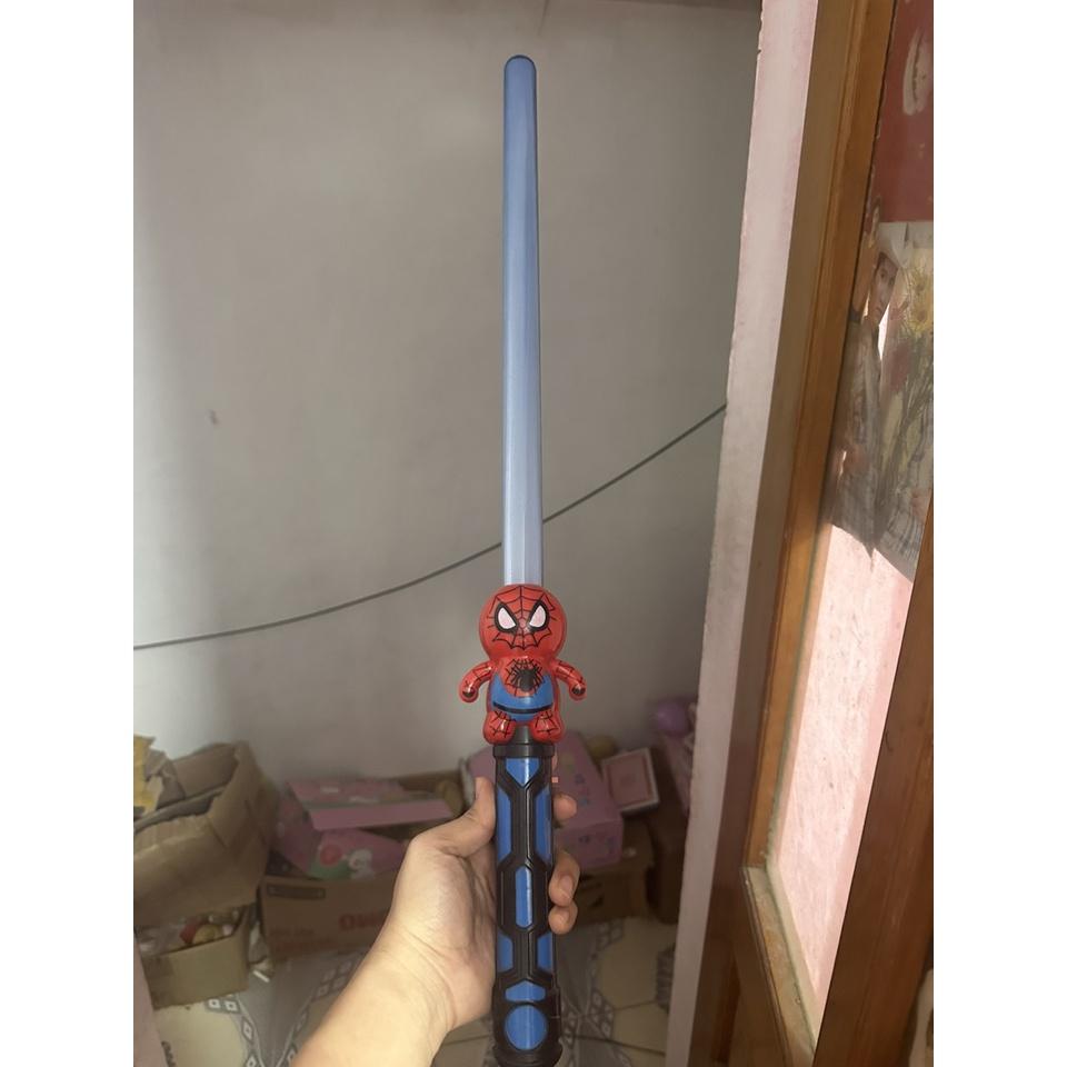 Kiếm Ánh Sáng Người Nhện Bản Dài Có Đèn Led Âm thanh cực đẹp đồ chơi siêu nhân Spiderman