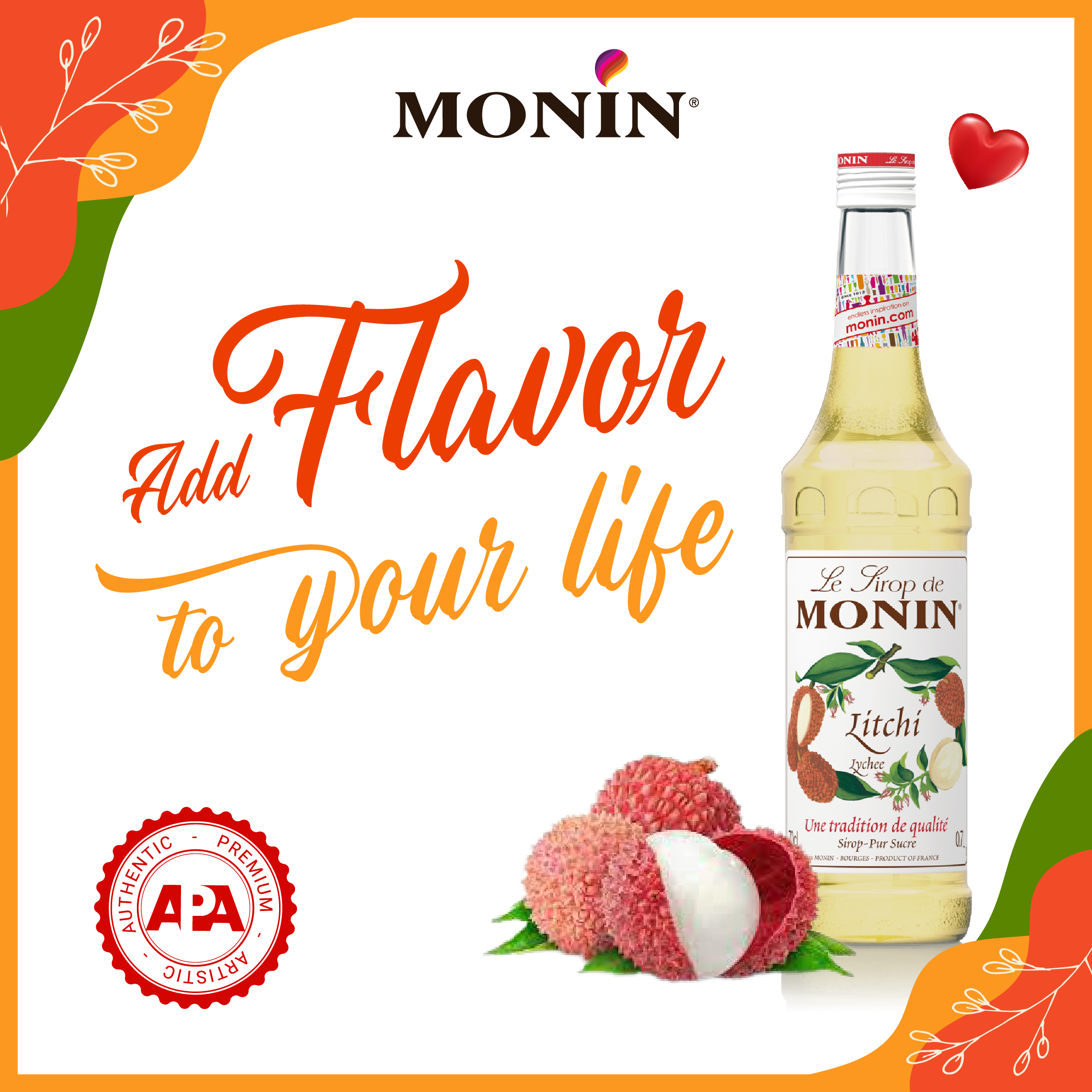 Siro Vải MONIN - 700ML