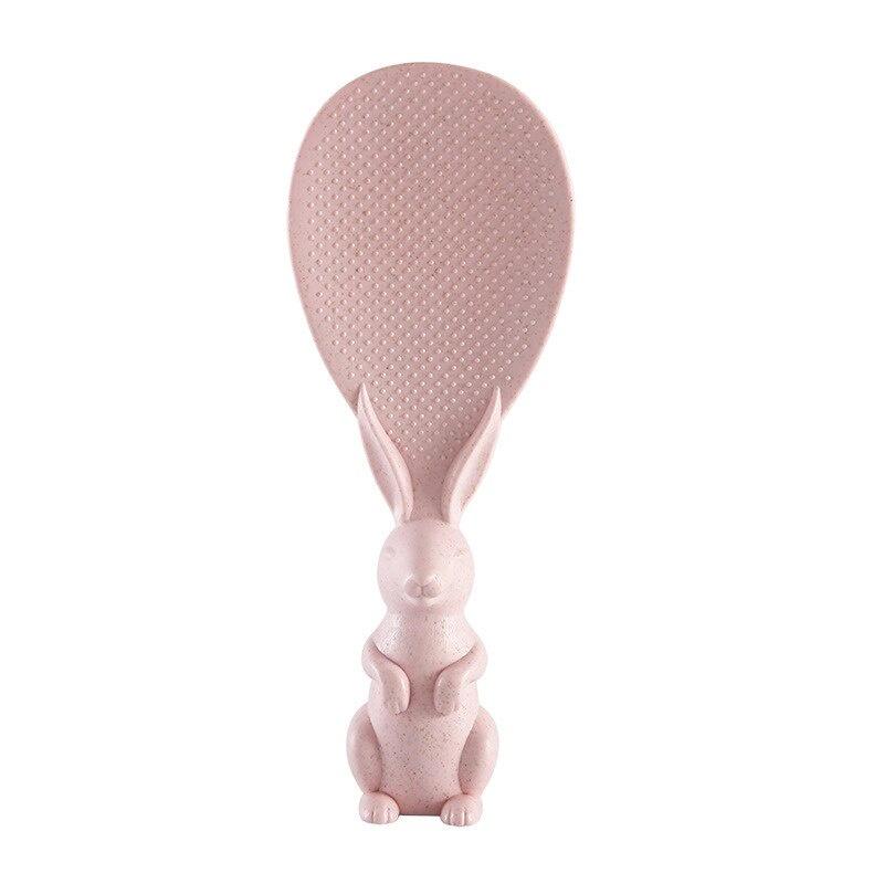 Rabbit Wheat Straw Spoon Can Stand Up Rabbit Rice Shovel Rice Cooker Rice Spoon Creative Non-stick Rice Cartoon Rice Spoon