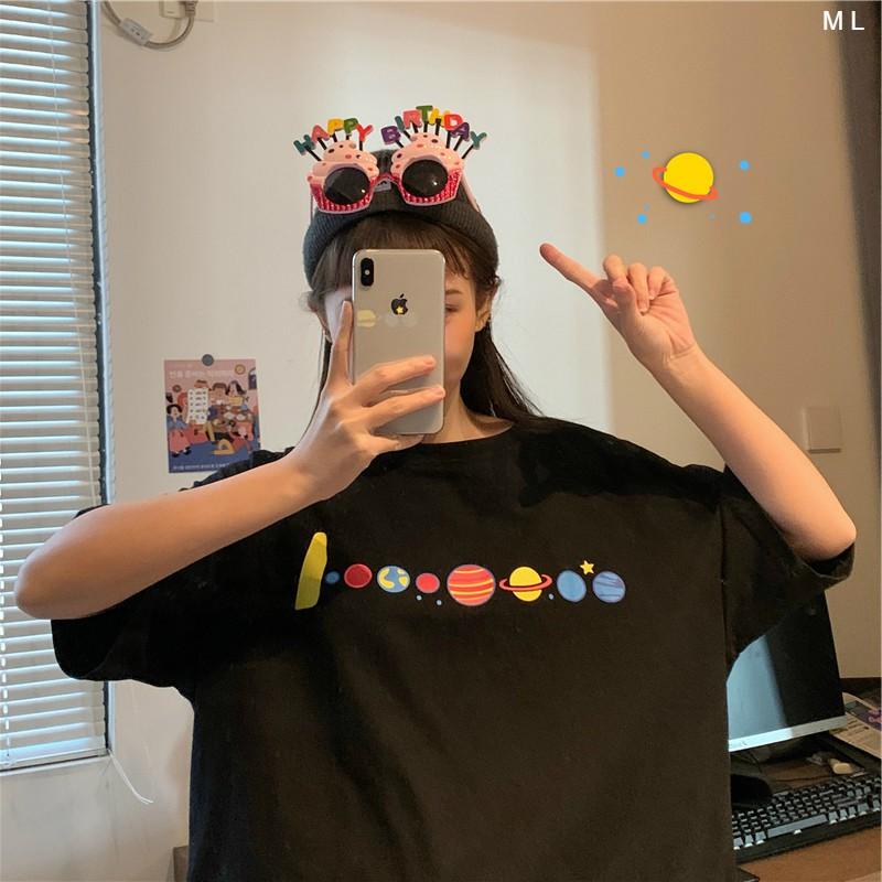 Áo thun tay lỡ in UNIVERSE form rộng ulzzang couple nam nữ UNISEX