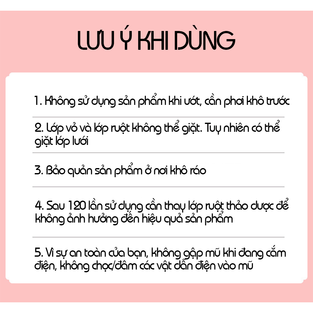 Mũ chườm nóng ngải cứu Mũ chườm nóng bằng điện hỗ trợ giảm đau đầu đau nửa đầu