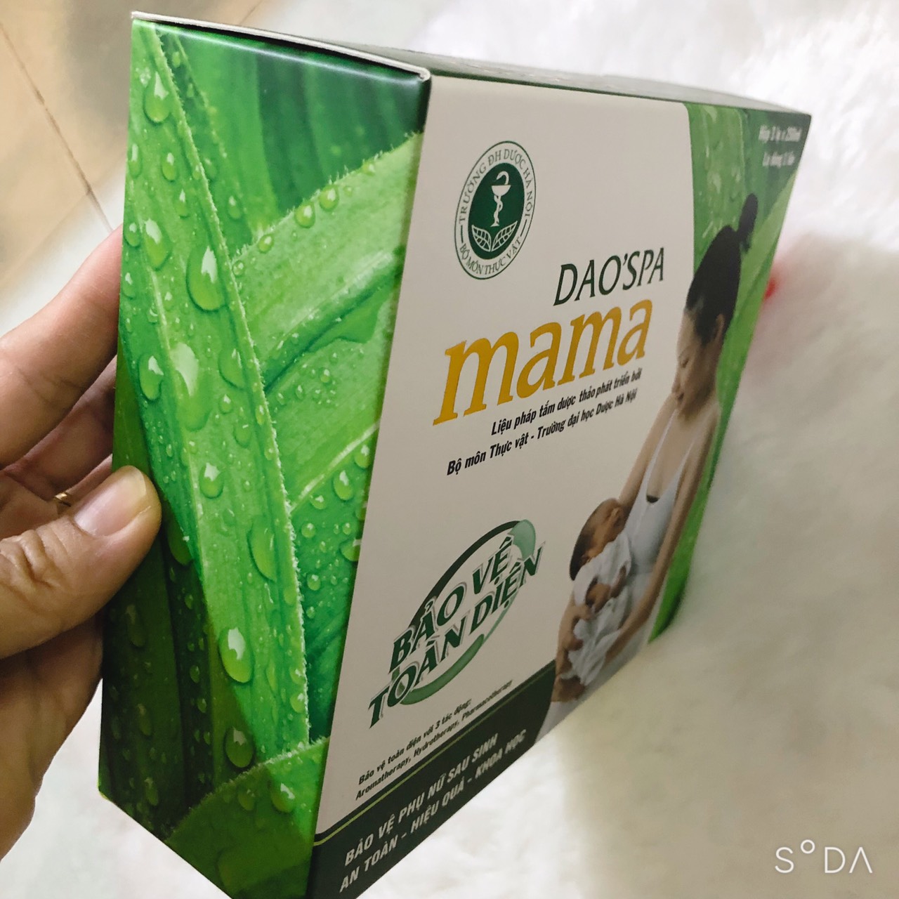 Nước tắm thảo dược cho Mẹ sau sinh Dao'Spa Mama (hộp 3 chai)