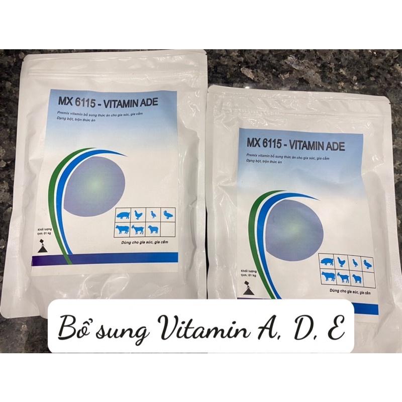 [THÚ Y] 1kg Vitamin ADE - thức ăn bổ sung Vitamin A, D, E cho gà, vịt, cút, heo, bò, dê, cừu