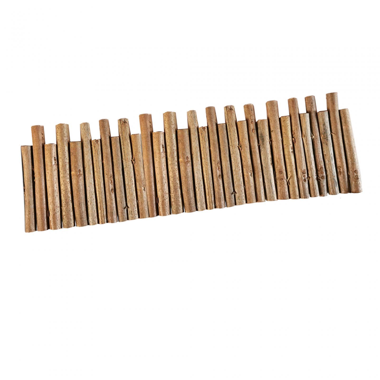 Hamster Wooden Fence Flexible Hideout Door Fence for Gerbil Mouse Chinchilla