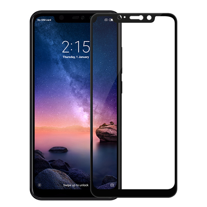 Kính Cường Lực 9D Tràn Màn Hình Viền Đen Cho Dòng Điện Thoại XIAOMI REDMI NOTE 6